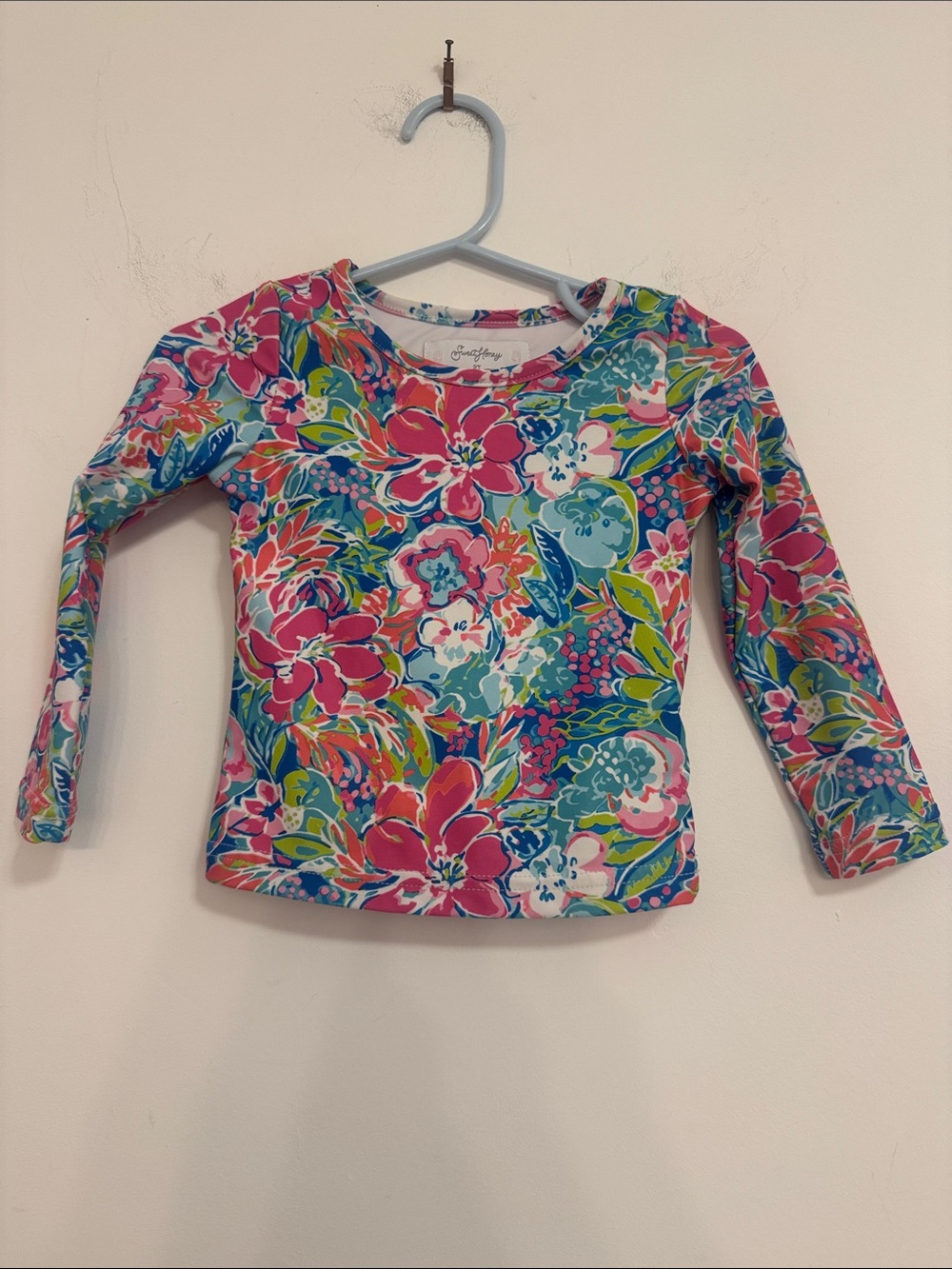 SweetHoney Kids Floral Rashguard - Pink, Blue, Green